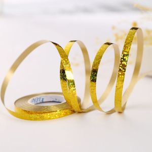 5mmx10m Balloon Ribbon Foil | Laser Ribbon Rose Gold Rose Champagne | Balloon Strings Curling | Birthday Decoration | Party Decoration | Balloon Ribbon | Gift Ribbon | Gift Decoration | Ready Stock