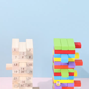 The Gift 54pcs Wooden Stacking Games Tower Building Block / Permainan Block Kayu Education Toys