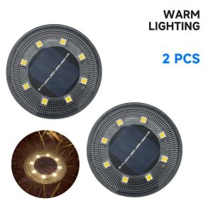 ORIGE HOUSE 2Pcs Warm /White Light Solar Buried Lights Super Bright Solar Power Lawn Lamp Garden Decoration Lamp Energy Saving Outside Solar Lights For Yard Lawn Patio Deck
