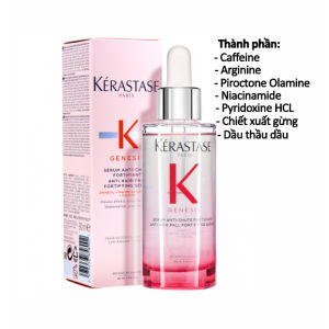 Serum ngăn rụng gãy tóc Genesis Kérastase - là huyết thanh ngăn rụng và gãy tóc Pháp với hiệu quả ngăn rụng tóc đến 84% và hiệu quả ngăn gãy tóc đến 93%