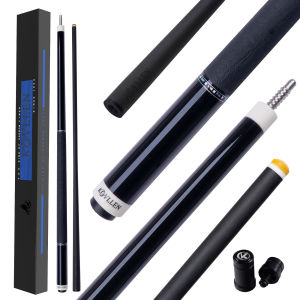 KONLLEN Ebony 2.0Series Carbon Fiber Pool Cue Stick Pro Taper Handmade Inlay Cue (Inlay Ring Carbon Technology Low Deflection Billiard Cue Stick Ebony Butt 12.5mm147cm)