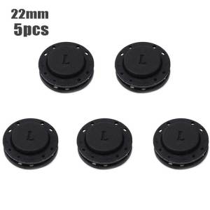 5Pasang/set Kancing Magnet Jahit Nikel Tipis Tersembunyi for Tas Dompet Baju Jas Jacket Hitam 22mm/26mm