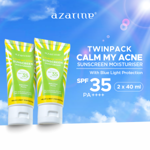 Twin Pack Azarine Calm My Acne Sunscreen Moisturiser SPF35 PA+++ [2x40ml]