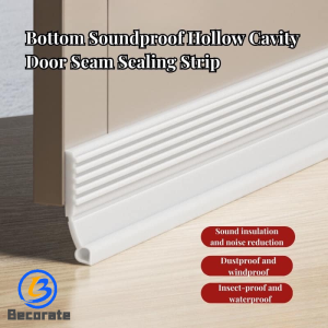 BECORATE 1pc Seal Strip Door Bottom Gap Silicone Rubber Door Draft Strip Stopper Sound Insulation 100cm One Side