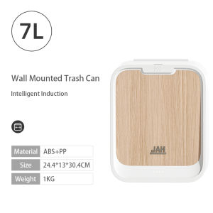 Plexor 7L Motion Sensor Hanging Trash Can Sensor Waste Bin Wall Mounted Household with Lid Hanging Trash Can with Cover Kitchen Cabinet Door Under Sink Plastic Garbage Can Household Intelligent Induction Compost Bin Trash Bin