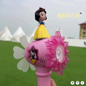 Cối Xay Gió Bong Bóng Ma Thuật Frozen Công Chúa Aisha Bạch Tuyết Cây Đũa Thần Trẻ Em Chơi Không Rò Rỉ