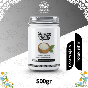 Garam Ajaib Khusus Tolak Sihir 500gr - untuk Kesehatan & Terapi Tubuh – Garam Ruqyah Alami Toples | Salt Herbal Penyembuhan & Relaksasi | Garam Ruqiyah Garam Ruqiah garam rukyah