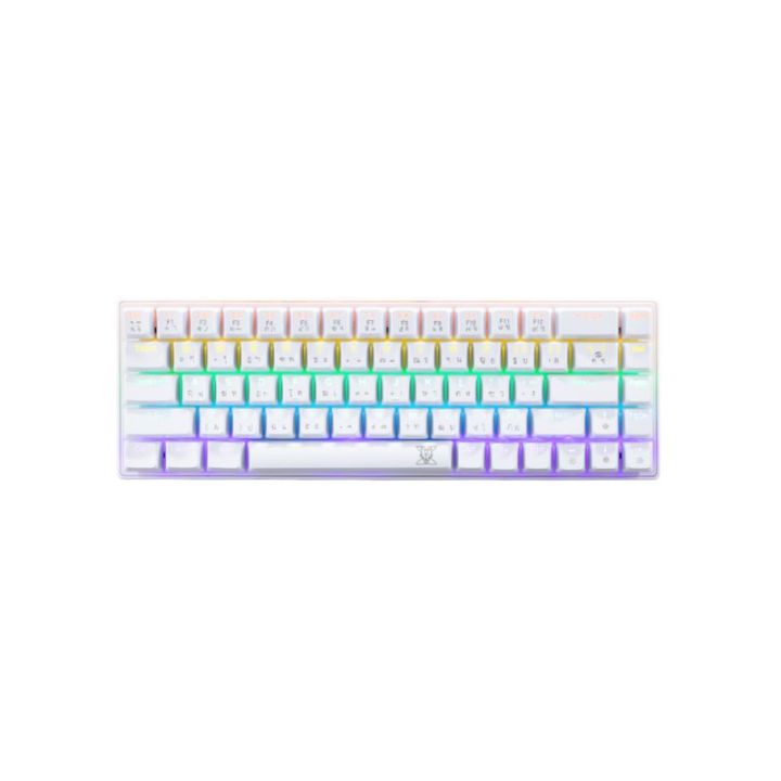 คีย์บอร์ดเกมมิ่ง Mechanical 🌳NUBWO X68 KRUEGER 🧩 68ปุ่ม ถอดสายได้ / มี ...