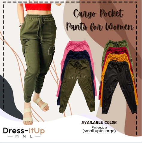 Dress-itUP MNL] Cargo Pocket Pants For Women