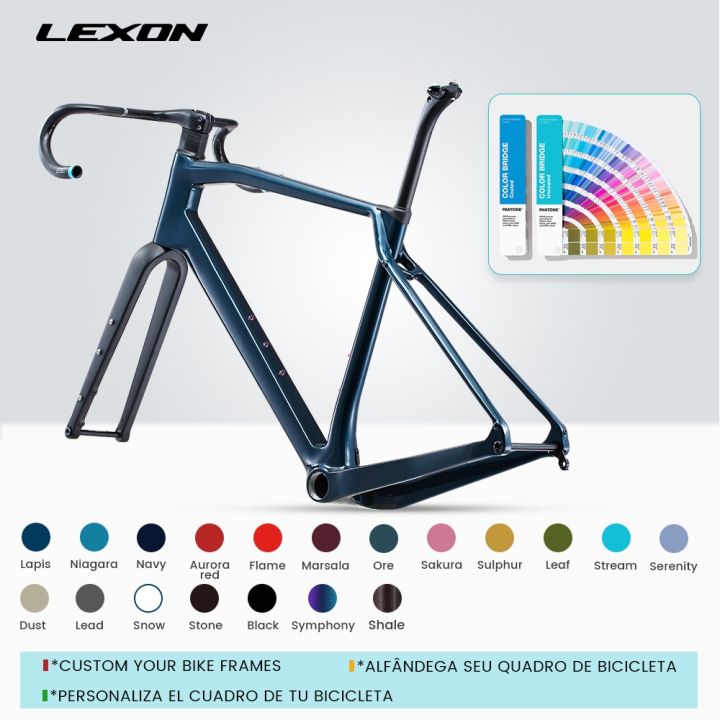 LEXON Customized Color Carbon Gravel Frame Disc Brake Road Bike ...