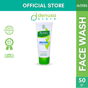 ACNES Creamy Wash Sabun Cuci Muka Anti Jerawat Natural Care Yogurt Complete White Oil Control Deep