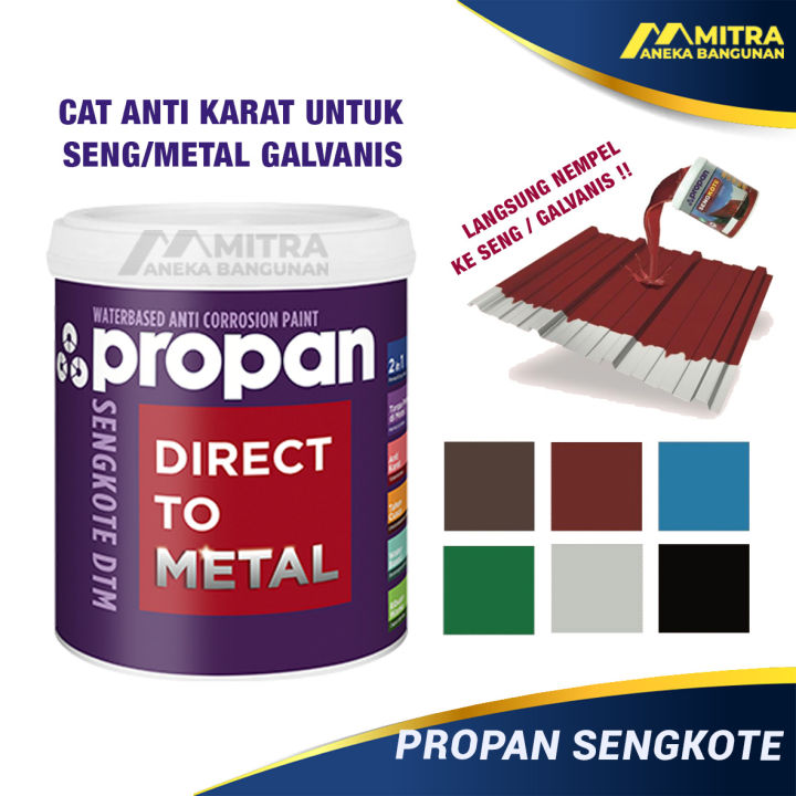 Propan Sengkote Cat Anti Karat Untuk Seng Metal Galvanis Spandek Bondek Cat Genteng Metal Cat 7418