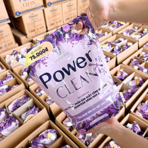 Nước giặt xả Power Clean 2in1 túi 3L Hương Nước Hoa Lavender Kết Hợp Gỗ Đàn Hương