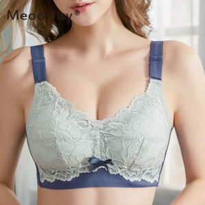 MeooLiisy Full Coverage Minimizer Latex Bras for Women Plus Size Thin Cup Underwear Push Up Breathable Brassiere B C D Cup