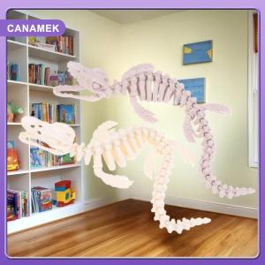 【CANAMEK】 1PCS Realistic Mosasaurus Skeleton Replica Aquarium Decoration Dinosaur Skeleton Model For Fish Tank Decoration