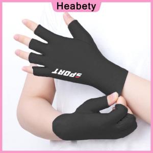 Heabety Anti-UV Men Women Fishing Gloves Sunscreen Antiskid Spring Summer Ice Cool Breathable Cycling Sport Gloves Fishing