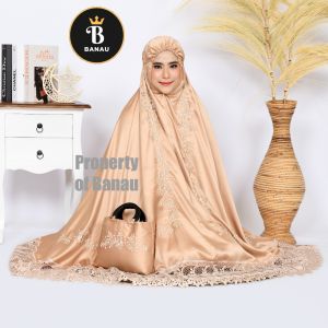 Mukena Dewasa Halimah Mewah Jumbo Sutra Velvet Adem