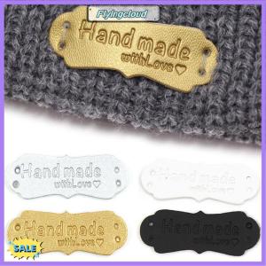 Follow Get New[FlyingC] 50Pcs PU Leather Tags Handmade With Love Labels Sewing Craft DIY Knittin Tags