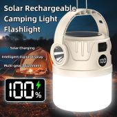 800mAH Solar Camping Light Portable Tent Lamp Rechargeable Waterproof Emergency Flashlight with Led