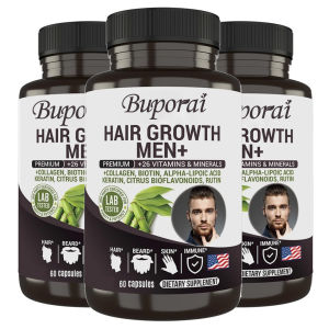 Hair Growth Supplement for Men - Advanced Formula with Biotin Collagen & Keratin (60s) (93 字符 - 避开了长列表,直接罗列最有价值的三个成分,视觉更清爽)