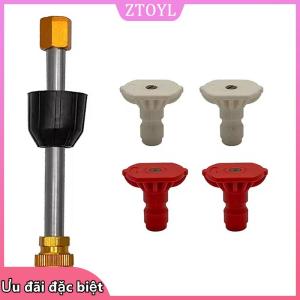 🎀ZTOYL✨ Thiết bị ngoài trời phun áp lực Lance xe rửa vòi phun kết nối bộ chuyển đổi máy giặt Xe mở rộng dễ dàng cài đặt