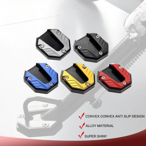 1PC Motorcycle FootSide Stand Extension Pad Plate Body Stabilizer Accessory Anti-skid Durable Kickstand Oversize Bicycle Foot Extension Kickstand AccessorieFor Nmax V1&V2 &V3 Honda