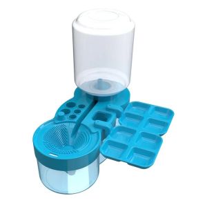 Dụng cụ làm sạch cọ vẽ khay đựng sơn dụng cụ đẩy cọ tự động dụng cụ làm sạch cọ vẽ đồ dùng vẽ tranh dụng cụ rửa cọ vẽ cho sơn acrylic.