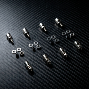 20pcs Pushrod Connectors Linkage Stoppers D1.3/1.8/2.1mm RC Model Plane Parts Replacement Remote Control Toysl
