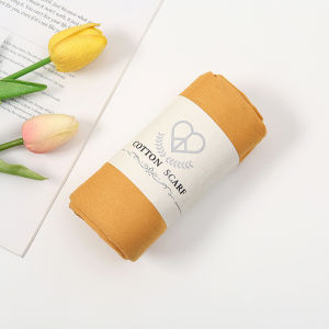 Jifang Plain Natural Crease Breathable Cotton Shawl Pashmina Headscarf Muslim Hijabs Shawls Tudung 180x90cm SL240 YW13