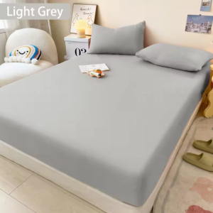 OUL ผ้าปูที่นอน ชุดผ้าปูที่นอน ผ้าปูที่นอนสีพื้น ผ้าปูที่นอนกันไรฝุ่น 3.5ฟุต 5ฟุต 6ฟุต พร้อมส่ง