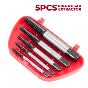 5 in Set Mata Bor Alat Pembuka Baut Rusak Pipa Keran Screw Extractor Pembuka Baut Sekrup Rusak Los