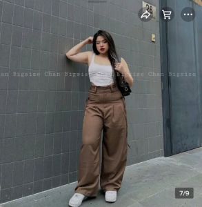 Quần Ống Suông Rộng NƠ TÚI Có Bigsize 105kg Vải tuyết mưa cao cấp Đa Năng đi chơi đi làm đều rất ok