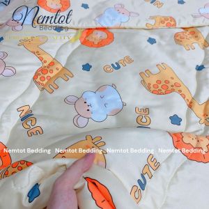 🌱MỀM MÁT🌱 Bộ Nệm Gối Cho Bé Đi Học Vải Lụa Lyocell Viscose Mềm Mịn Mát Kèm Túi Đựng _ Nemtot Bedding