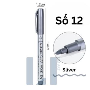 Bút metallic vẽ được trên nhiều chất liệu khác nhau chống thấm nước LIM DIY