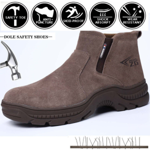Work Safety Shoes for Men Steel Toe Industrial Shoes Work Welding Shoes Steel Toe Indestructible Shoes Winter Boots