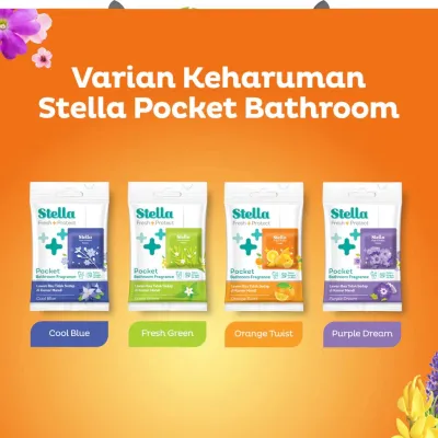 PAKET 4 PCS STELLA Pocket Bathroom Air Fresheners 10gr || Pengharum Kamar Mandi