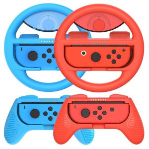 LinYuvo Switch Steering Wheel for Nintendo Switch Joy-con 2 Pack Racing Steering Wheel Accessories