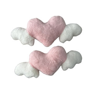 438178 ZXC Heart-Shaped Car Headrest Plush Love Neck Pillow Seat Universal Lumbar Pillow Support Accessories Back Car Cushion