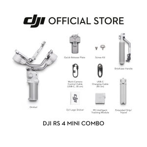 DJI RS 4 Mini - Intelligent Tracking and Compositions | Handles Camera and Smartphone | Automated Axis Locks