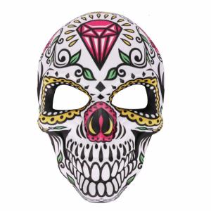 Halloween Mask Day of the Dead Cosplay Mask Scary Skull Print Mask Costume Prop for Holiday Festivals Masquerade
