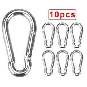 【 】 [Chasers Cửa Hàng Ngoài Trời] 】 5/10/20Pcs Mini Carabiner Keychain Alluminum Hợp Kim D-Ring Khóa Mùa Xuân Carabiner Snap Hook Clip Móc Khóa Cắm Trại Ngoài Trời Sử Dụng Hàng Ngày