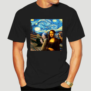 Girl with A Pearl Earring and Monalisa 90s Hipster T Shirt Tshirt Plus Size Top Casual T-Shirt Funny Haut Tee Shirt 2056F