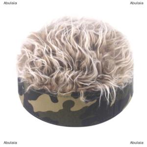 [COD] Abulaia 1pc Novelty Hip Hop Beanie Hat with Spiked Hair Funny Retro Short Melon