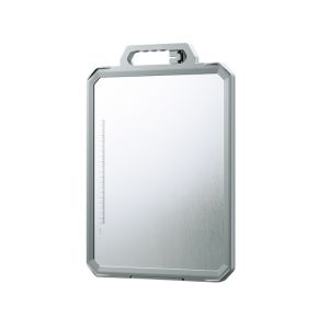 PRIMEPICKGLOBAL Double Sided Chopping Board Stainless Steel Anti-Slip Chopping Block High Quality with Sharpener Cutting Board Kitchen Supplies