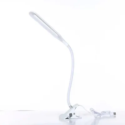 Clamp Clip Lights LED Reading Lamp USB Charging Shade Table Lamp Flexible Adjustable Eye Protection Study Desk Lamp With Clip