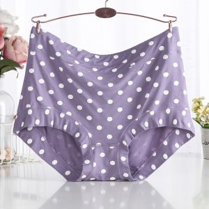 Yingbao Modal Cotton eo cao đồ lót của phụ nữ lớn cỡ lỡn Polka Dot phụ nữ quần lót