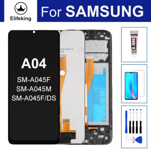 LCD For Samsung Galaxy A04 A045 SM-A045F SM-A045F/DS SM-A045M Display Touch Screen Replacement Part With Tools+Tempered Glass