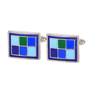1Pair Classic Square Grid Design Cufflinks Creative Fashion French Personality Suit Shirt Cuff Links Accessories Business Gifts