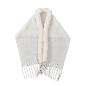 Luxurious Soft Shawl Women Elegant Solid Color Cloak Fashionable Warmth Capes for Everyday Elegances