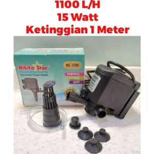 NIKITA STAR NS 1200 - Power Head Pompa Air Celup Filter Aquarium Kolam Aquascape NS1200